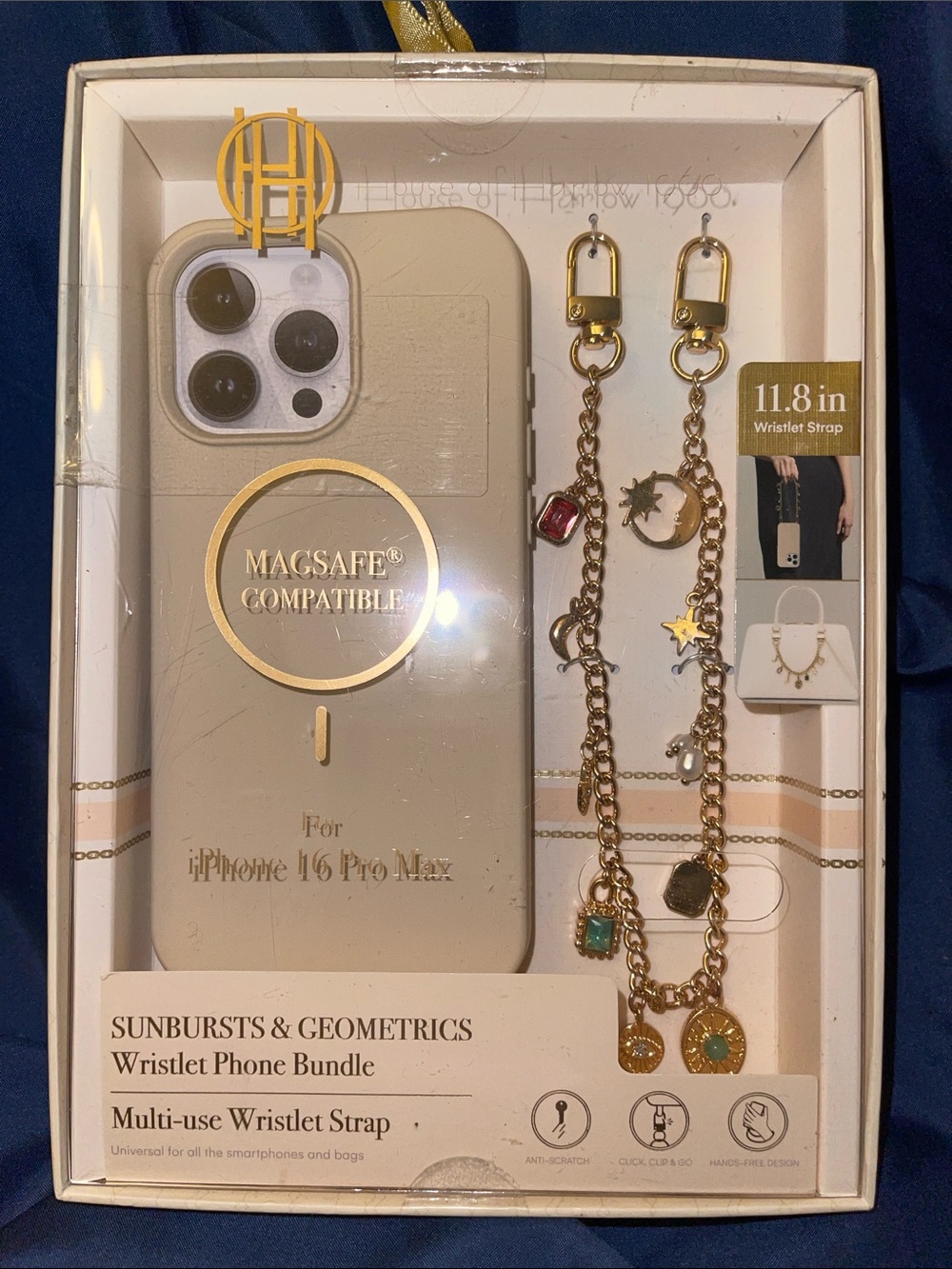 House of Harlow 1960 Sunbursts & Geometrics Wristlet Phone Bundle